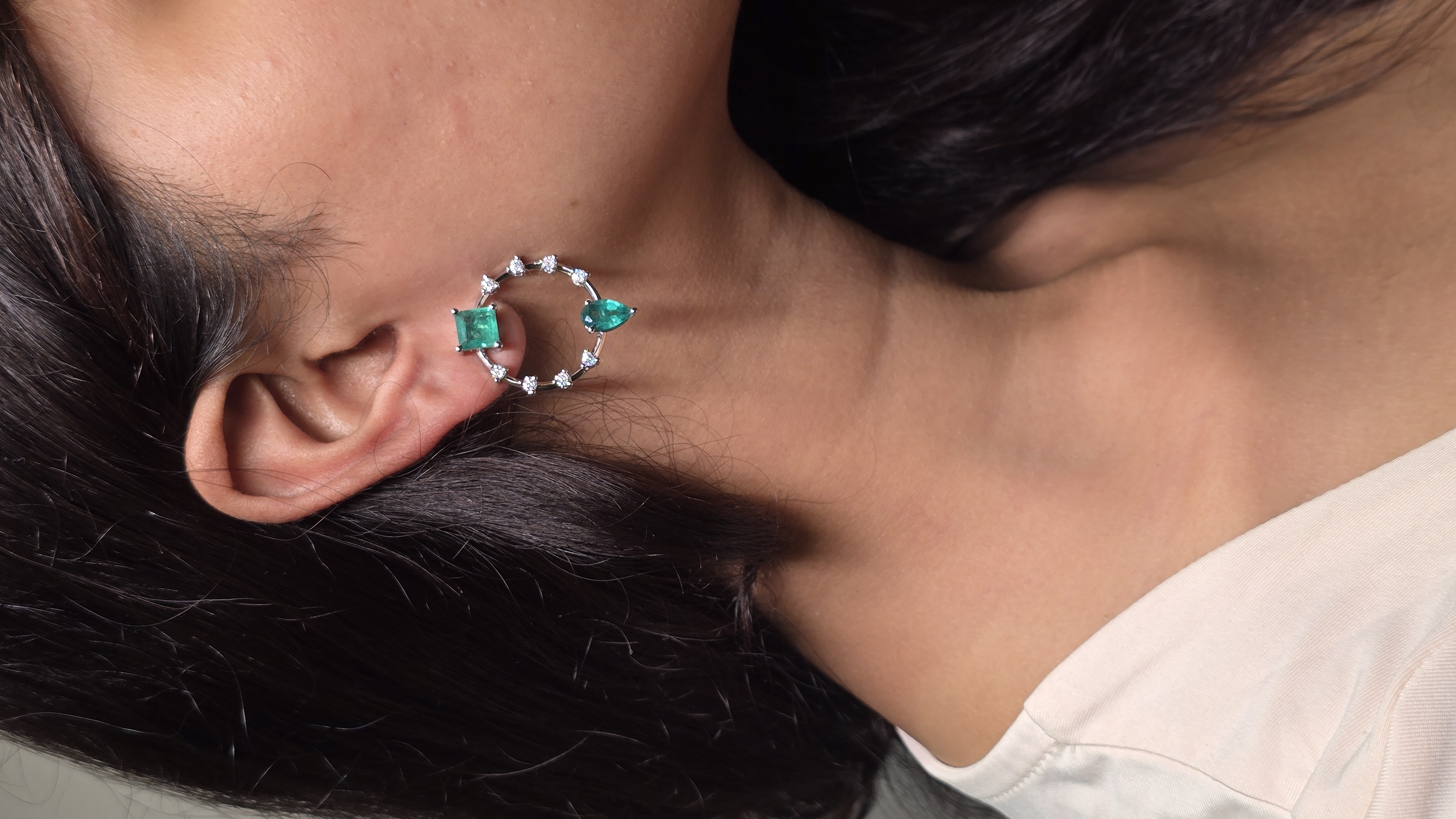 Statement Emeralds Earrings
