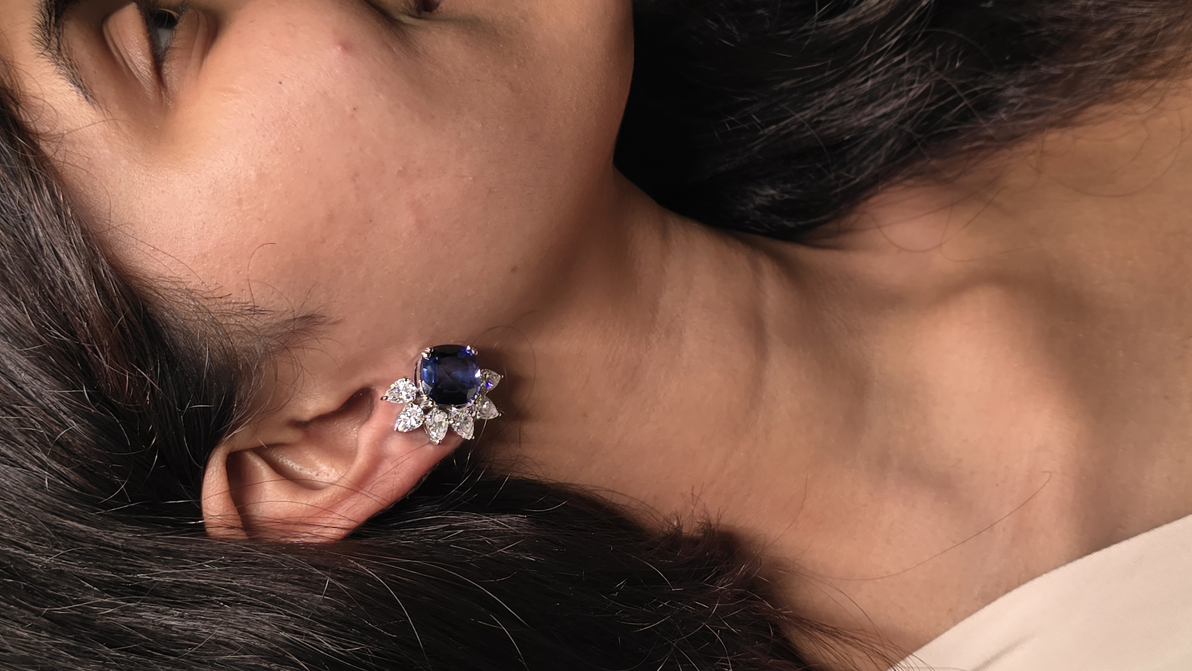 Opulent Sapphire Earrings