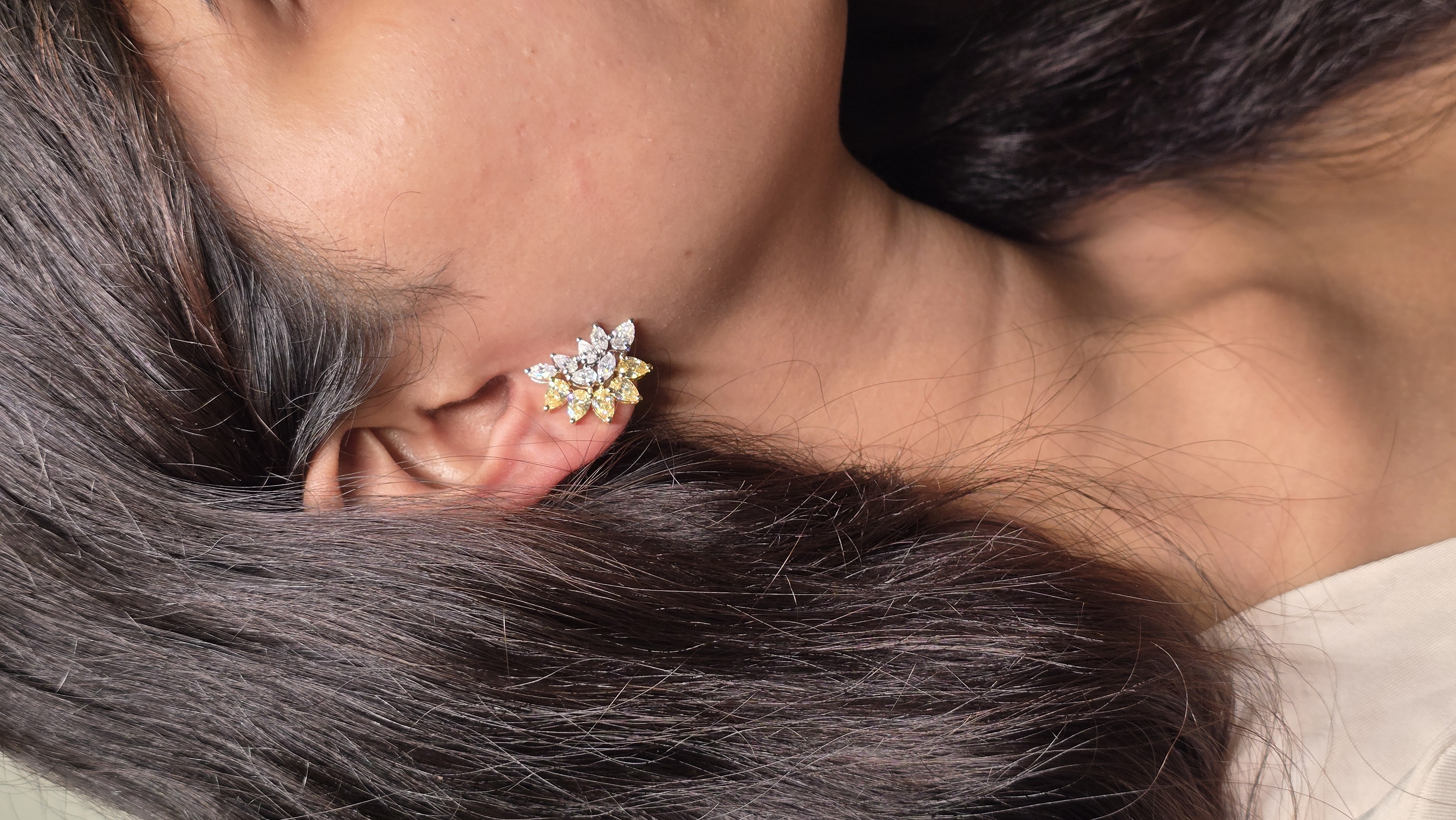 Statement Yellow Sapphire Earrings