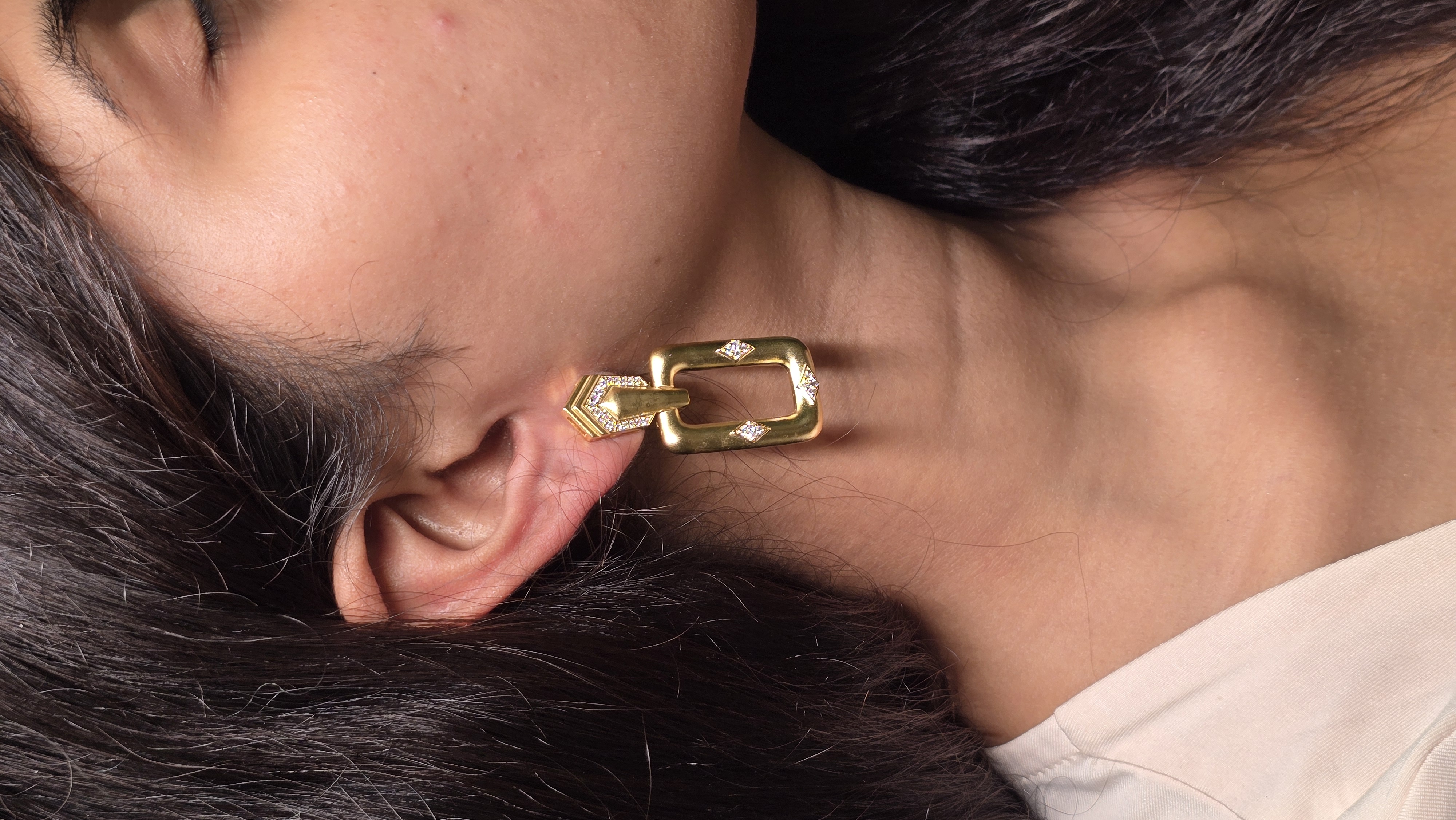 Modern Matt Yellow Earrings