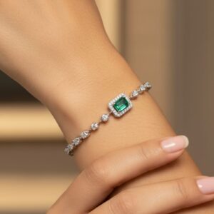 Emerald Diamond Bracelet
